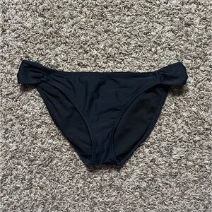 Target Black Bikini Bottoms with Side Knot Detail - Women Swim